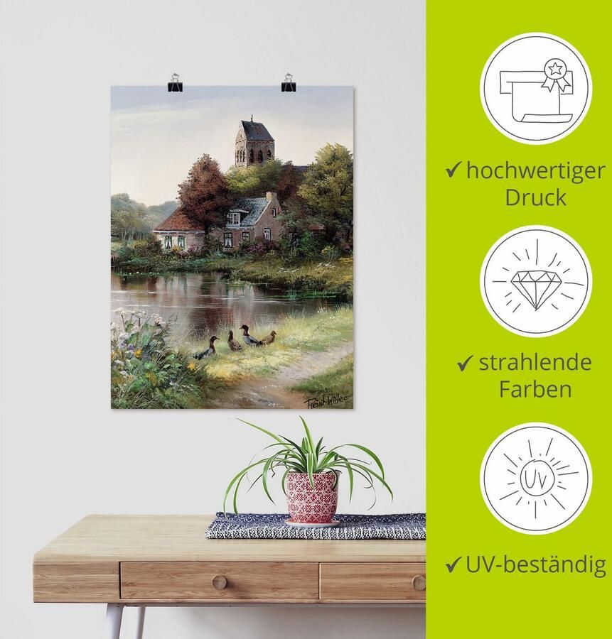 Artland Artprint Mooie dag als artprint op linnen poster in verschillende formaten maten - Foto 3