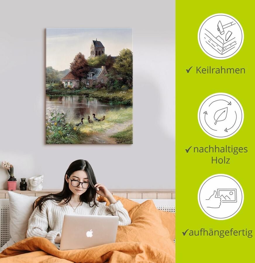 Artland Artprint Mooie dag als artprint op linnen poster in verschillende formaten maten