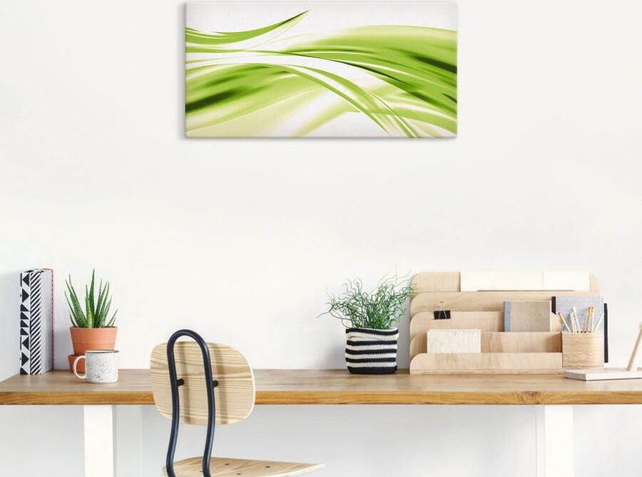 Artland Artprint Mooie golf abstract als artprint van aluminium artprint voor buiten artprint op linnen poster in verschillende maten. maten - Foto 7