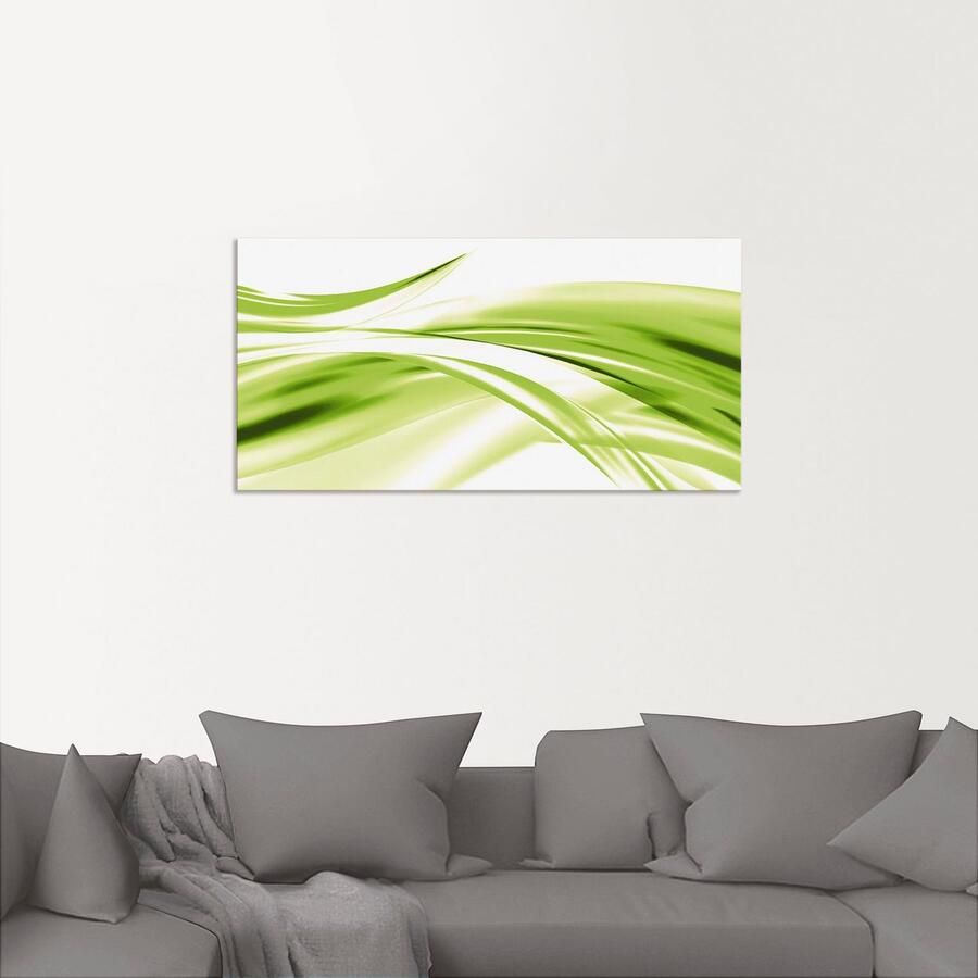 Artland Artprint Mooie golf abstract als artprint van aluminium artprint voor buiten artprint op linnen poster in verschillende maten. maten - Foto 2