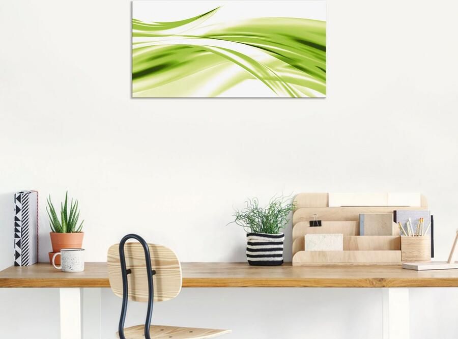 Artland Artprint Mooie golf abstract als artprint van aluminium artprint voor buiten artprint op linnen poster in verschillende maten. maten - Foto 8