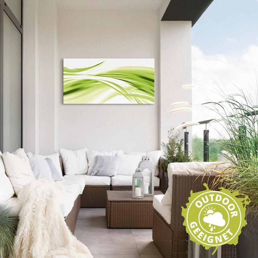 Artland Artprint Mooie golf abstract als artprint van aluminium artprint voor buiten artprint op linnen poster in verschillende maten. maten - Foto 3