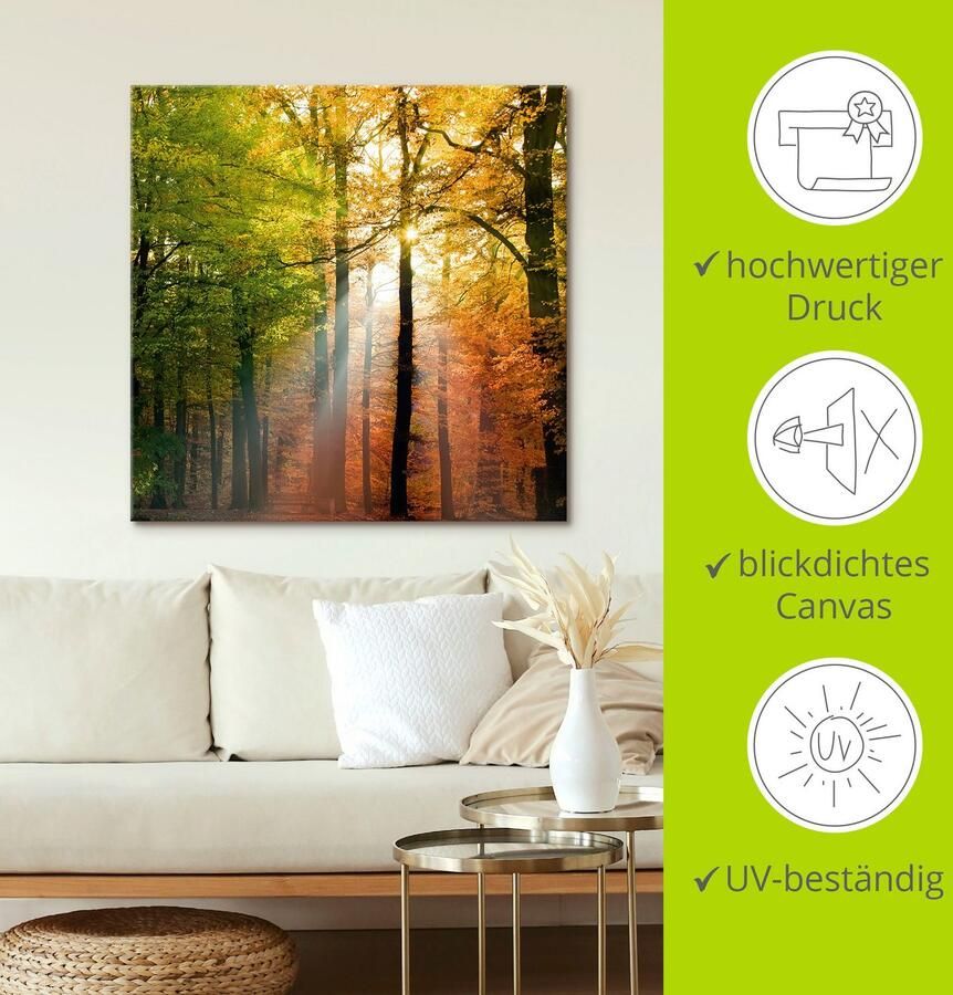 Artland Artprint Mooie herfstdag 2 als artprint van aluminium artprint voor buiten artprint op linnen poster in verschillende maten. maten - Foto 3