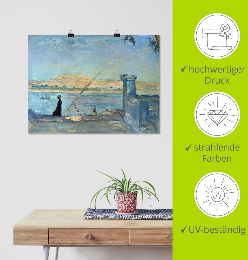 Artland Artprint Morgen bij Luxor. 1914 als artprint op linnen muursticker of poster in verschillende maten - Foto 2