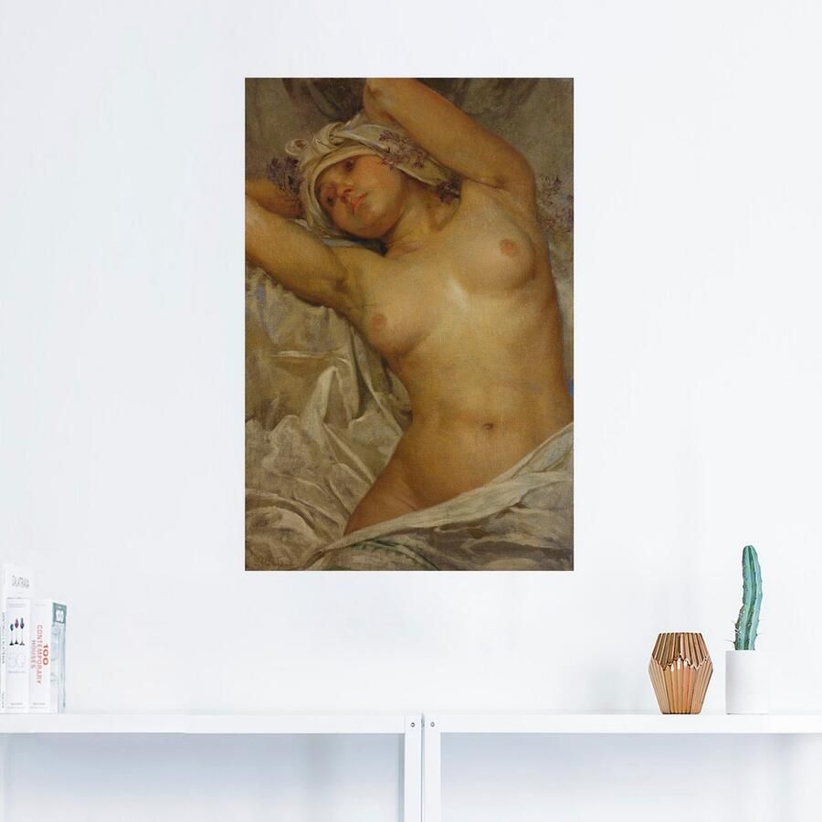 Artland Artprint Naakt meisje. 1922. als artprint op linnen poster muursticker in verschillende maten - Foto 2