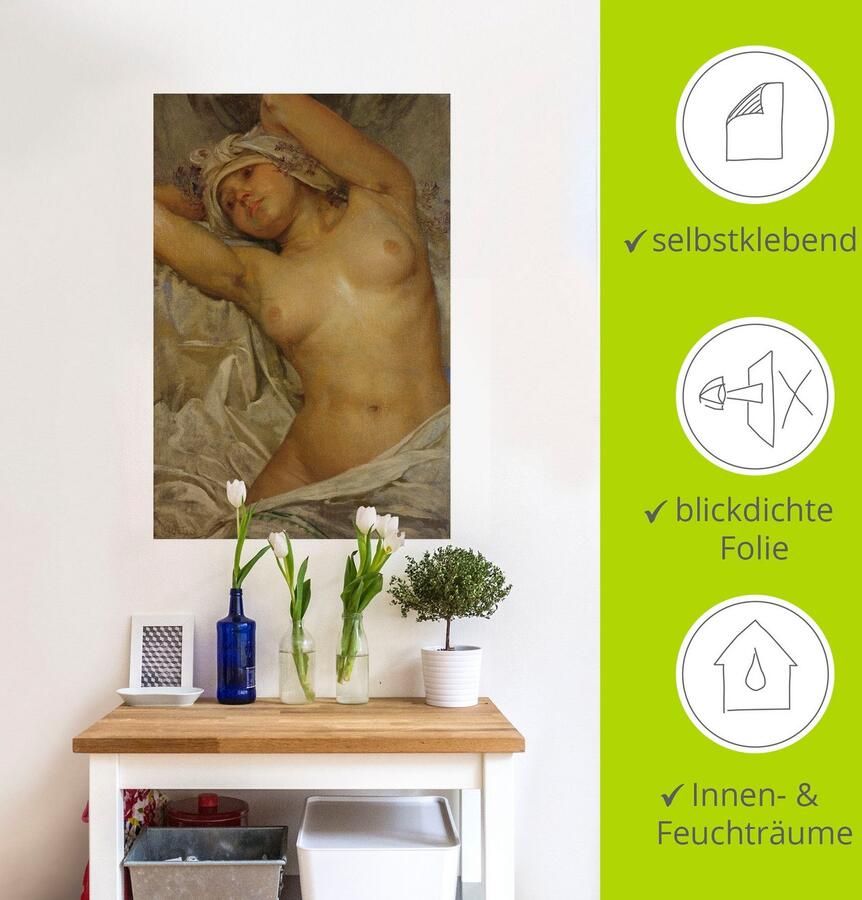 Artland Artprint Naakt meisje. 1922. als artprint op linnen poster muursticker in verschillende maten - Foto 4