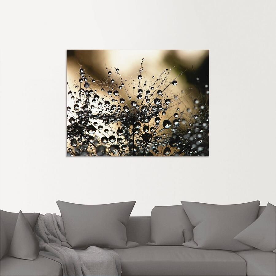 Artland Artprint Natte paardenbloem als artprint van aluminium artprint voor buiten artprint op linnen poster muursticker - Foto 2