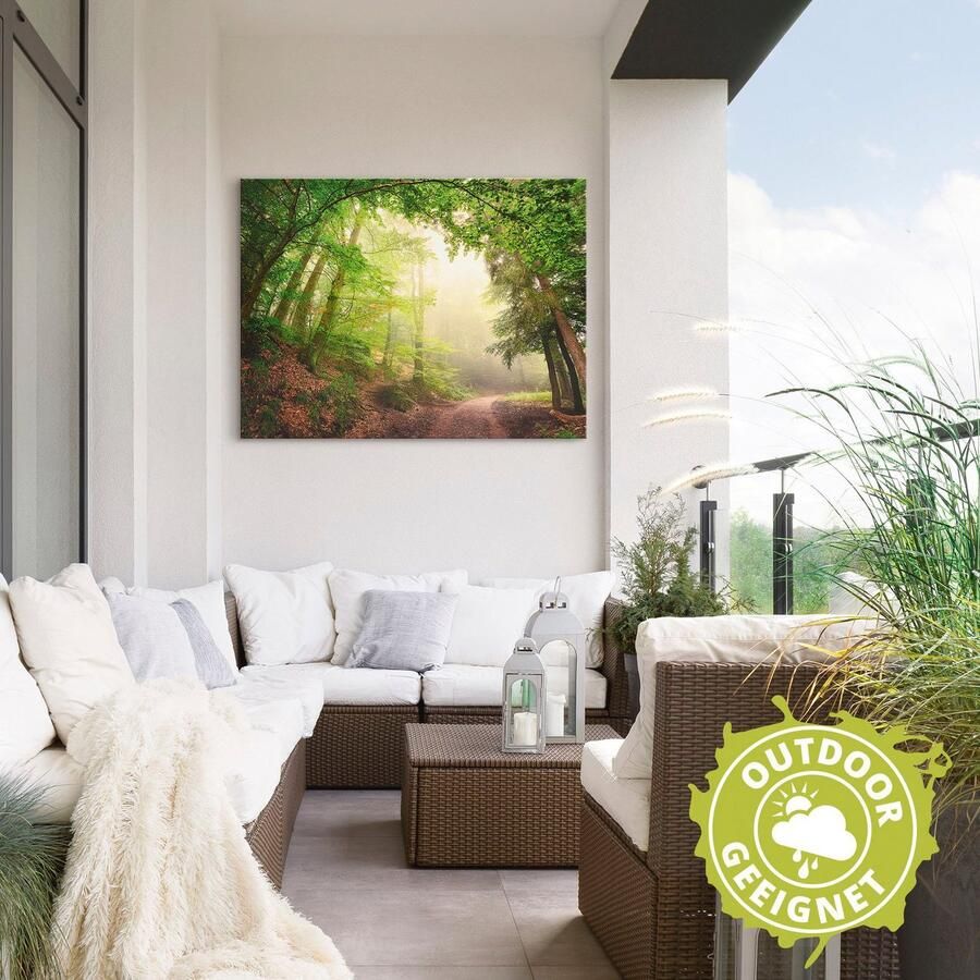 Artland Artprint Natuurlijke bogen door bomen als artprint van aluminium artprint voor buiten poster muursticker in diverse maten formaten - Foto 2