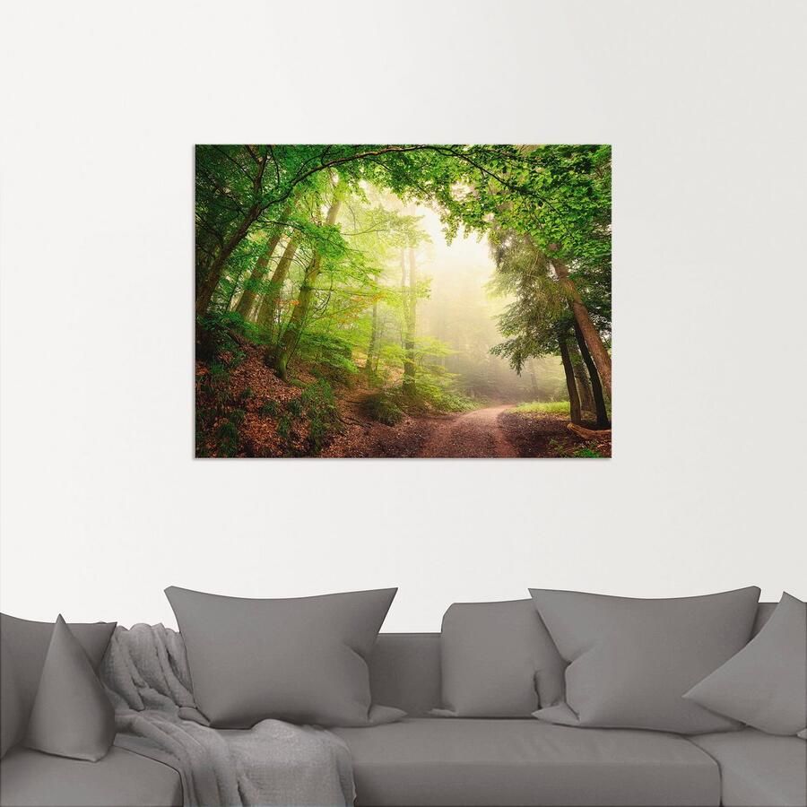 Artland Artprint Natuurlijke bogen door bomen als artprint van aluminium artprint voor buiten poster muursticker in diverse maten formaten - Foto 3