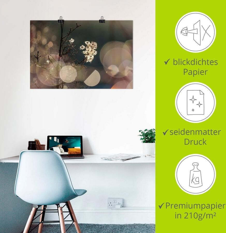 Artland Artprint Natuurlijke romantiek als artprint op linnen poster in verschillende formaten maten - Foto 4