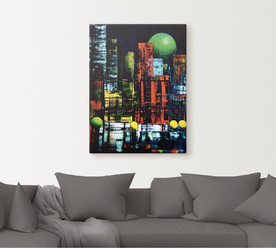 Artland Artprint New York abstract II als artprint op linnen muursticker in verschillende maten - Foto 4