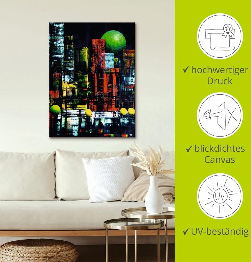 Artland Artprint New York abstract II als artprint op linnen muursticker in verschillende maten - Foto 2