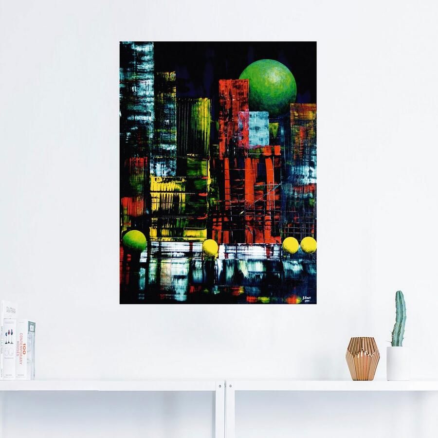 Artland Artprint New York abstract II als artprint op linnen muursticker in verschillende maten