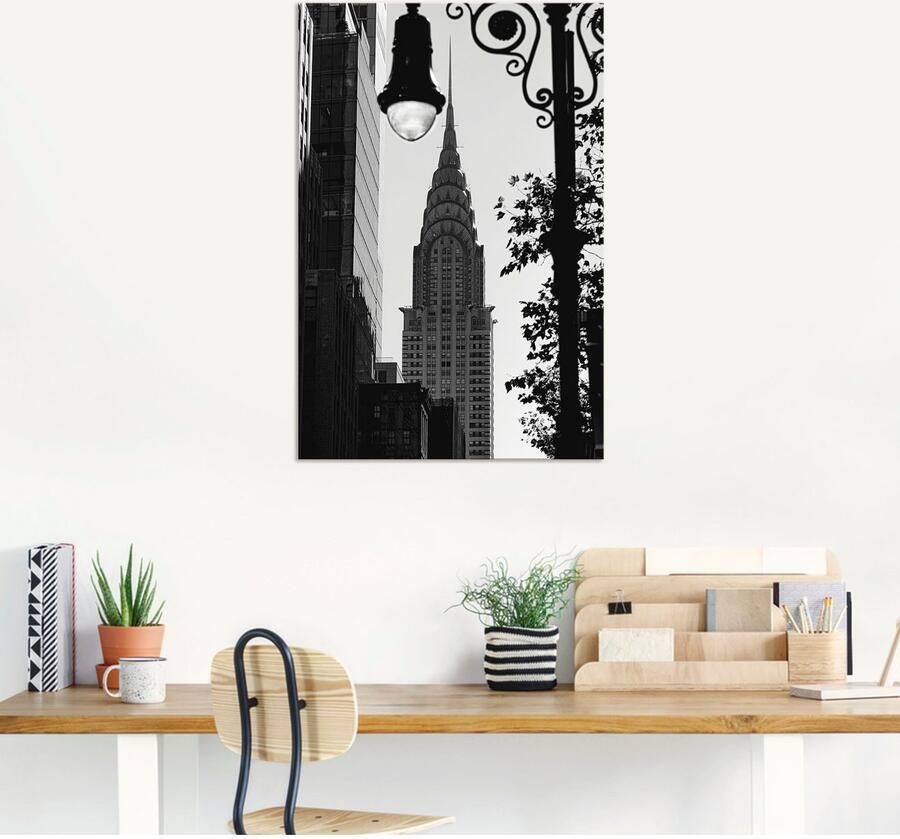 Artland Artprint New York Chrysler Building als artprint van aluminium artprint voor buiten poster in diverse formaten - Foto 7
