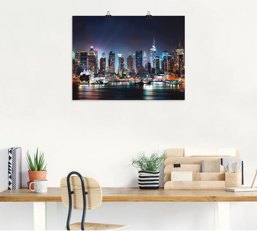 Artland Artprint New York City Times Square als artprint op linnen poster muursticker in verschillende maten - Foto 4