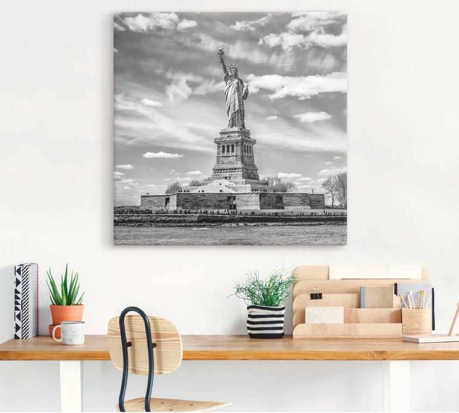 Artland Artprint New York City Vrijheidsbeeld als artprint van aluminium artprint voor buiten artprint op linnen poster in verschillende maten. maten - Foto 5