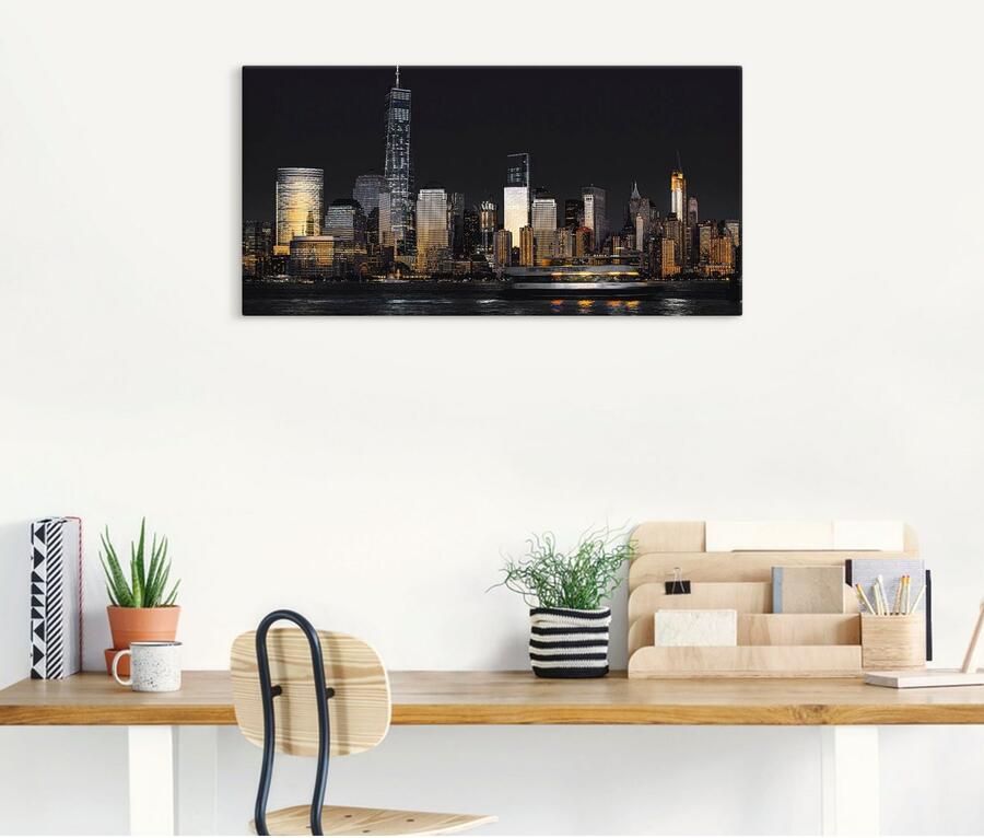 Artland Artprint New York Financial District als artprint van aluminium artprint voor buiten artprint op linnen in verschillende maten - Foto 6