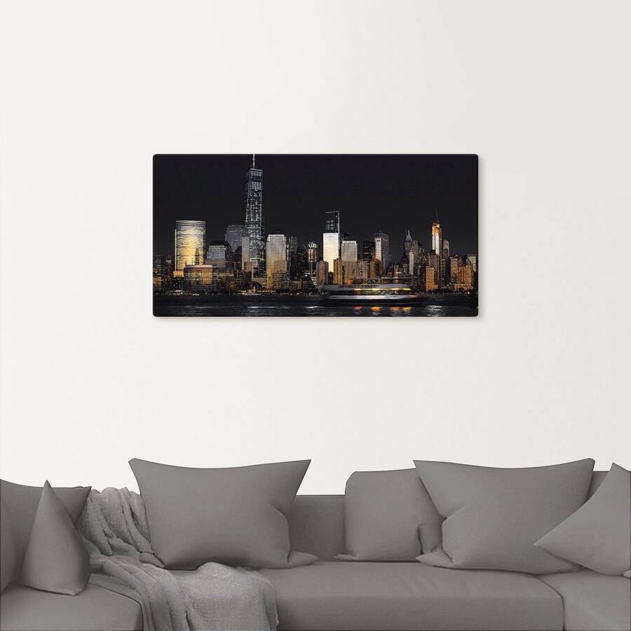 Artland Artprint New York Financial District als artprint van aluminium artprint voor buiten artprint op linnen in verschillende maten - Foto 2