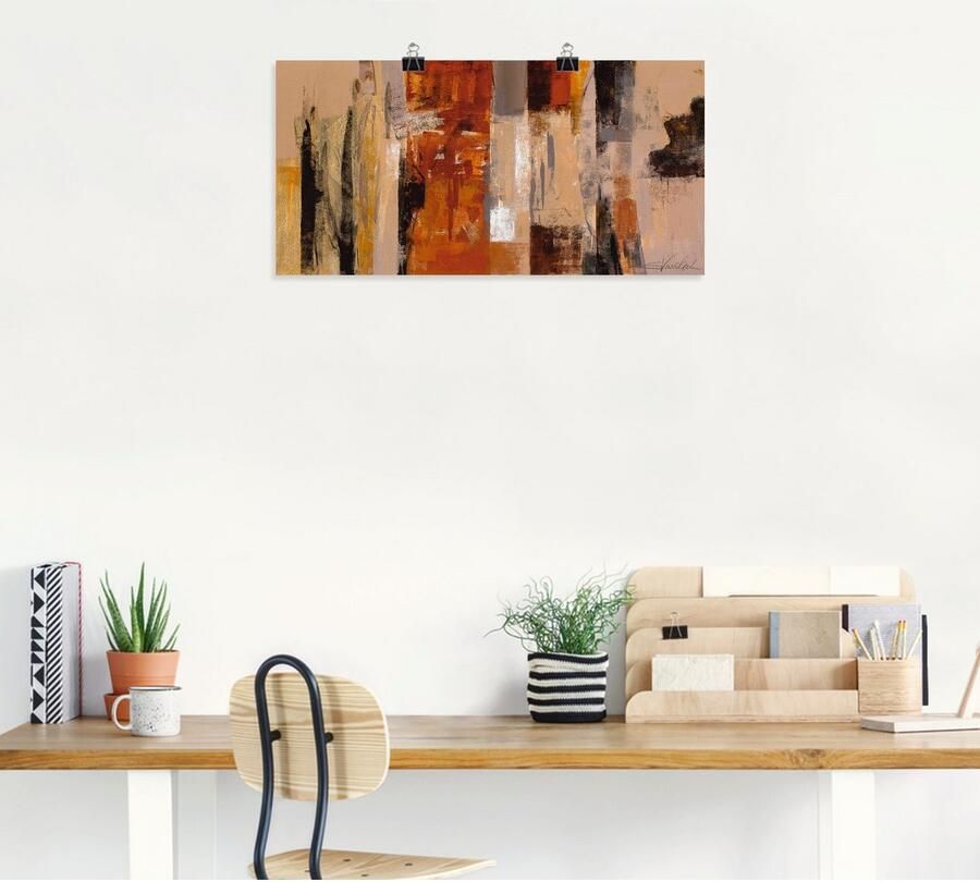 Artland Artprint Ochtend in de stad als artprint op linnen poster in verschillende formaten maten - Foto 4