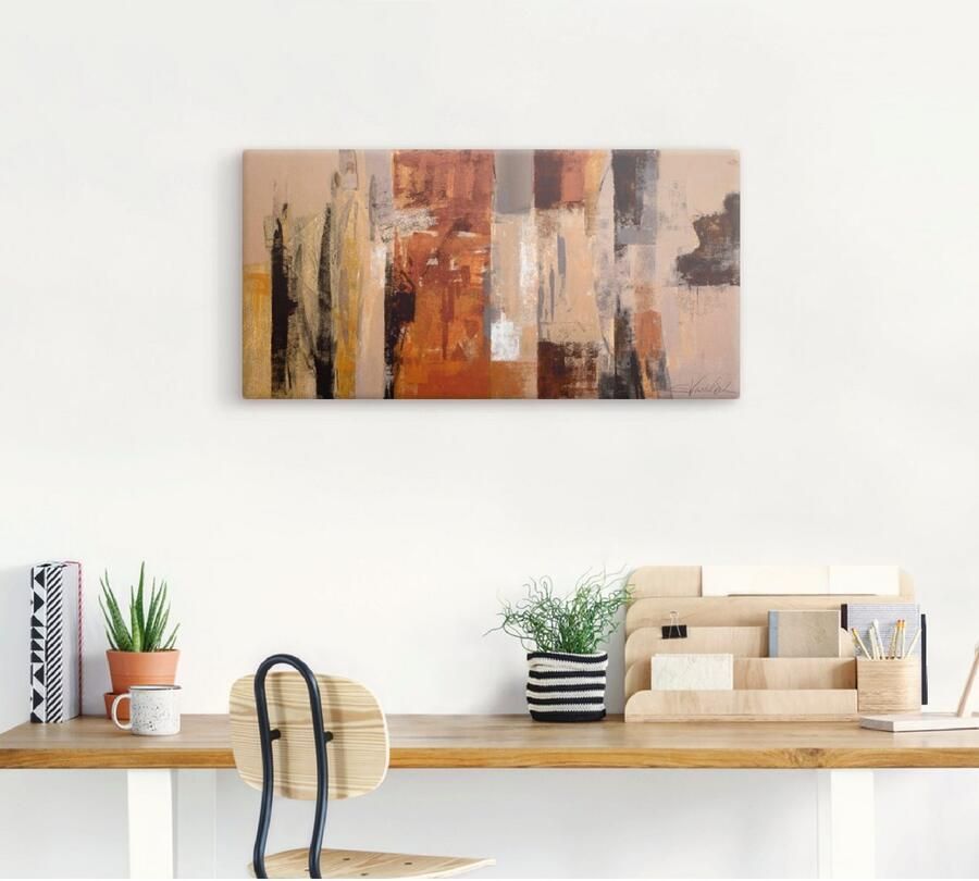 Artland Artprint Ochtend in de stad als artprint op linnen poster in verschillende formaten maten - Foto 3