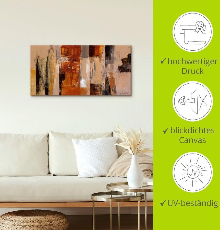 Artland Artprint Ochtend in de stad als artprint op linnen poster in verschillende formaten maten - Foto 2