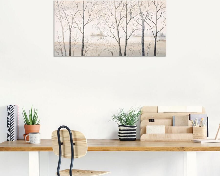 Artland Artprint Oever van het meer aan het bos I als artprint van aluminium artprint voor buiten artprint op linnen in verschillende maten - Foto 7