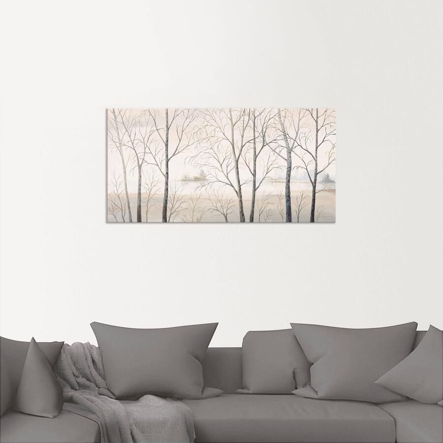 Artland Artprint Oever van het meer aan het bos I als artprint van aluminium artprint voor buiten artprint op linnen in verschillende maten - Foto 3