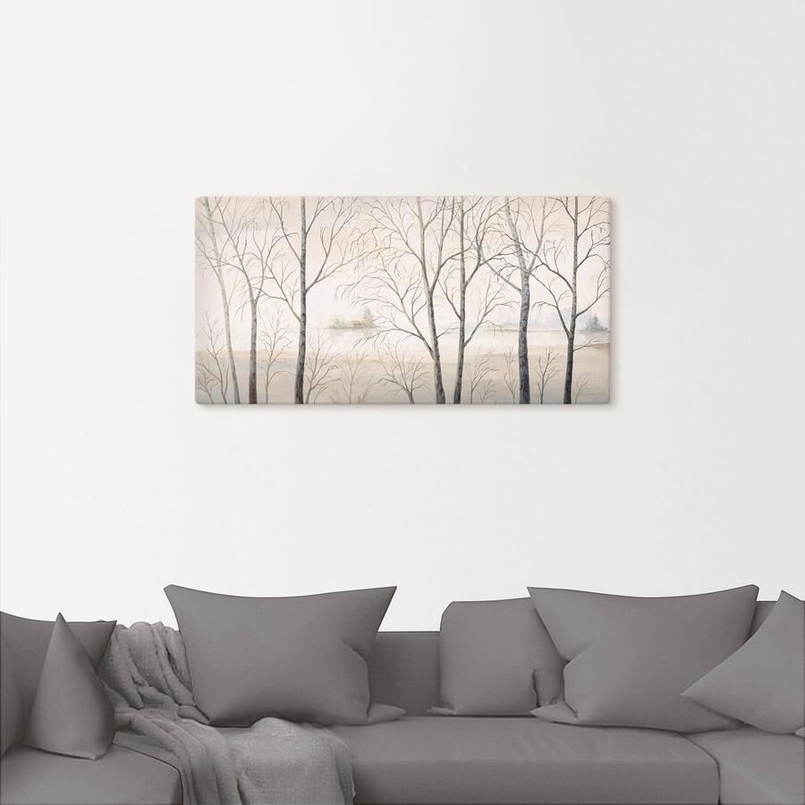Artland Artprint Oever van het meer aan het bos I als artprint van aluminium artprint voor buiten artprint op linnen in verschillende maten - Foto 2