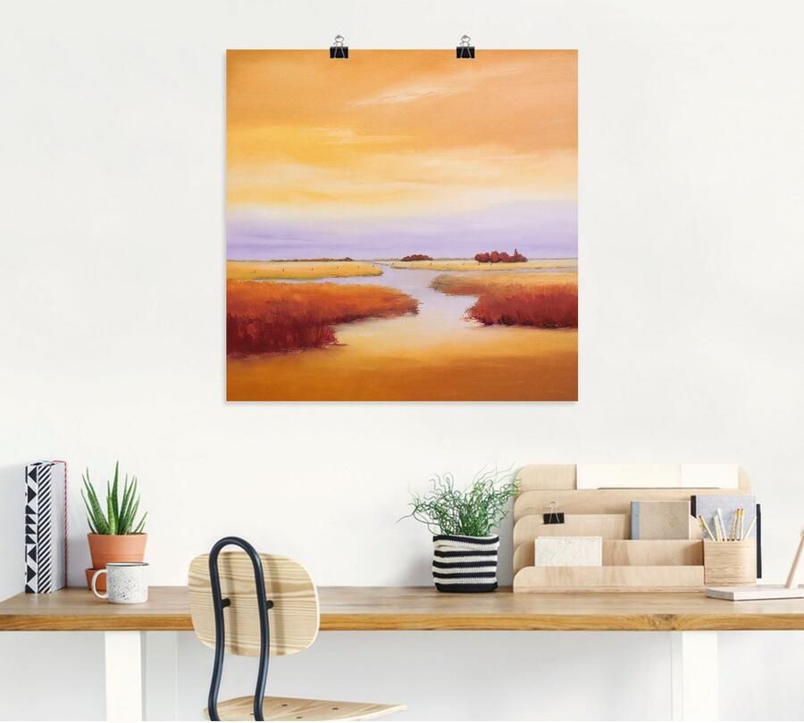 Artland Artprint Onder aan de rivier als artprint op linnen poster in verschillende formaten maten - Foto 4