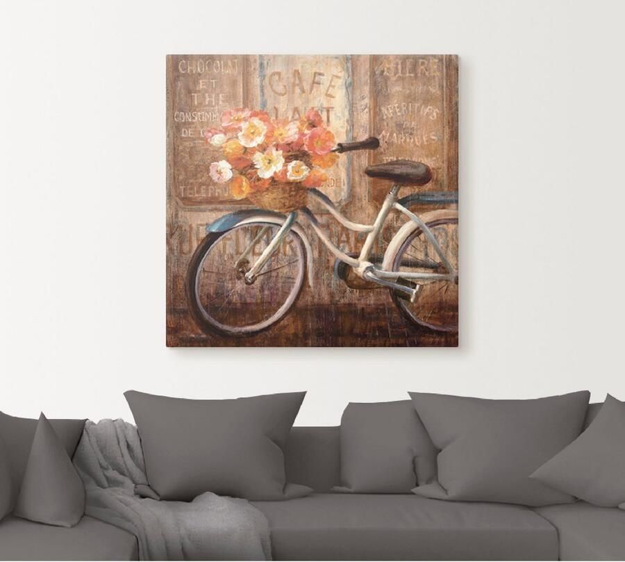 Artland Artprint Ontmoet me in het café II als artprint op linnen in verschillende maten - Foto 4