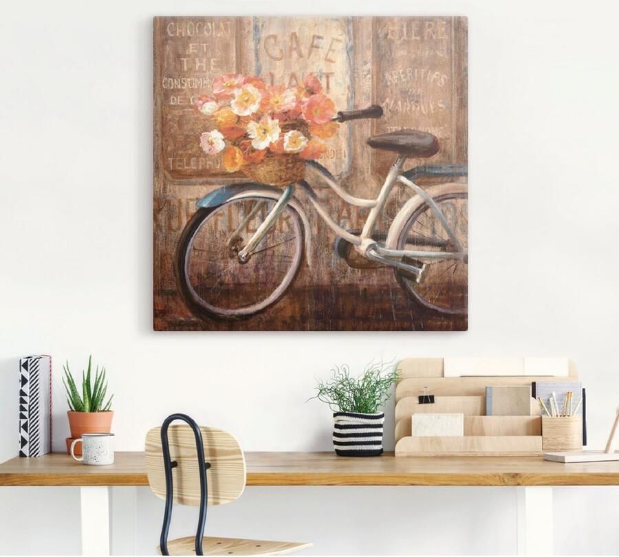 Artland Artprint Ontmoet me in het café II als artprint op linnen in verschillende maten - Foto 3