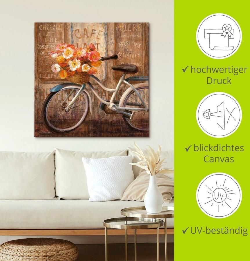 Artland Artprint Ontmoet me in het café II als artprint op linnen in verschillende maten - Foto 2