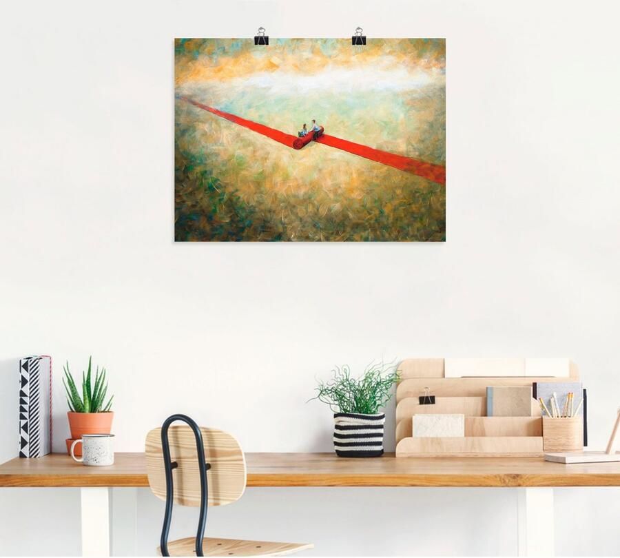 Artland Artprint Ontmoeting als artprint op linnen poster in verschillende formaten maten - Foto 4