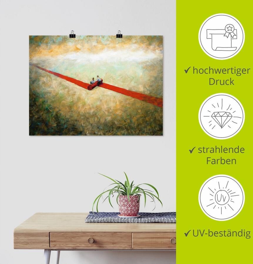 Artland Artprint Ontmoeting als artprint op linnen poster in verschillende formaten maten - Foto 3