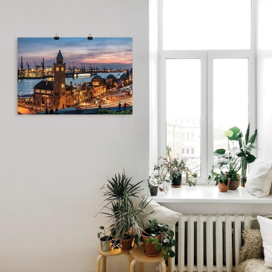 Artland Artprint Ontschepingstrappen Hamburg als artprint van aluminium artprint voor buiten artprint op linnen poster in verschillende maten. maten