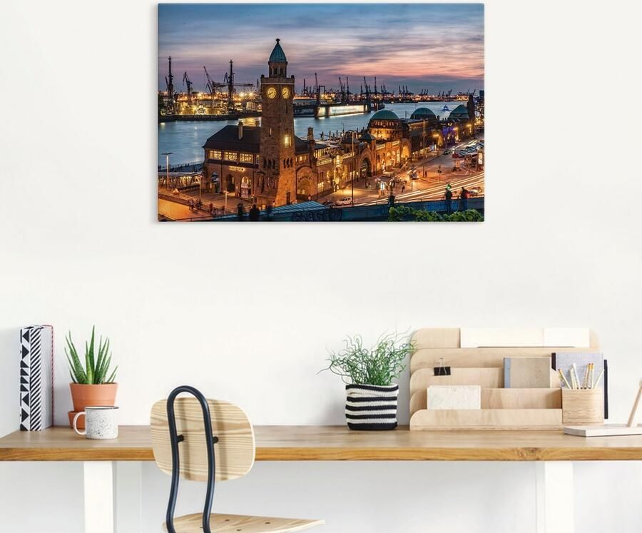 Artland Artprint Ontschepingstrappen Hamburg als artprint van aluminium artprint voor buiten artprint op linnen poster in verschillende maten. maten - Foto 5