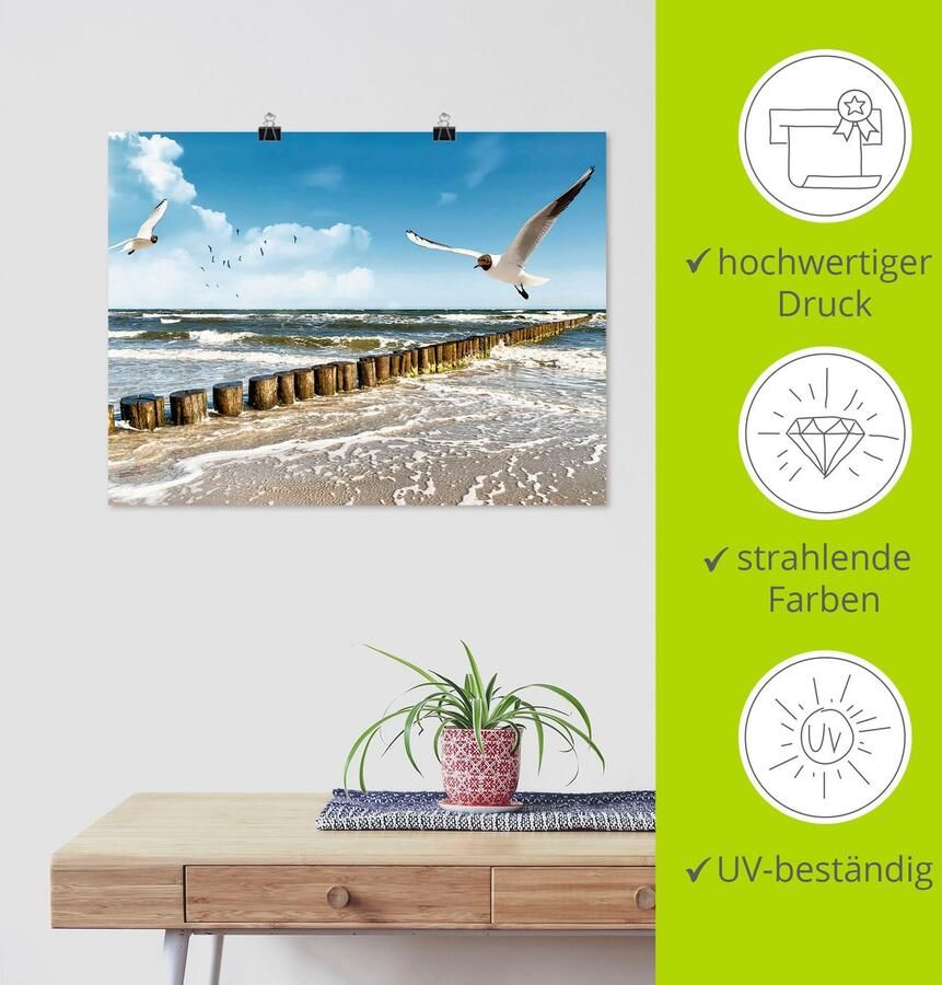 Artland Artprint Oostzee als artprint op linnen poster muursticker in verschillende maten - Foto 3