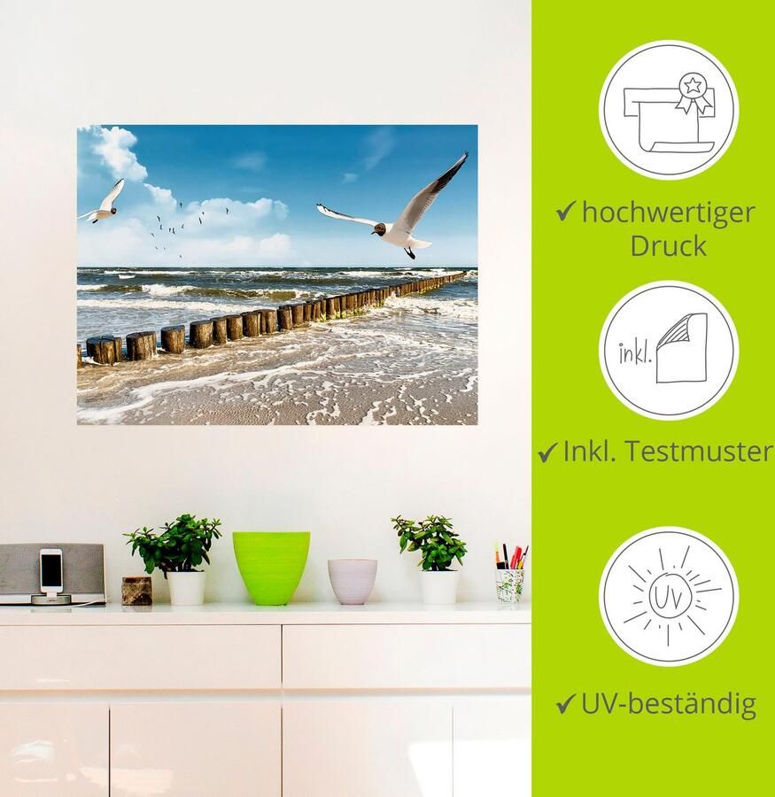 Artland Artprint Oostzee als artprint op linnen poster muursticker in verschillende maten - Foto 4