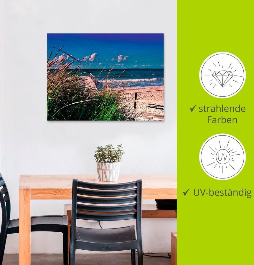 Artland Artprint Oostzee Impressie Heiligenhafen als artprint van aluminium artprint op linnen muursticker verschillende maten - Foto 2