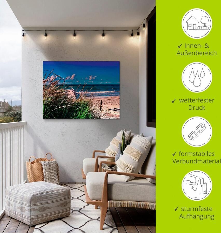 Artland Artprint Oostzee Impressie Heiligenhafen als artprint van aluminium artprint op linnen muursticker verschillende maten - Foto 3