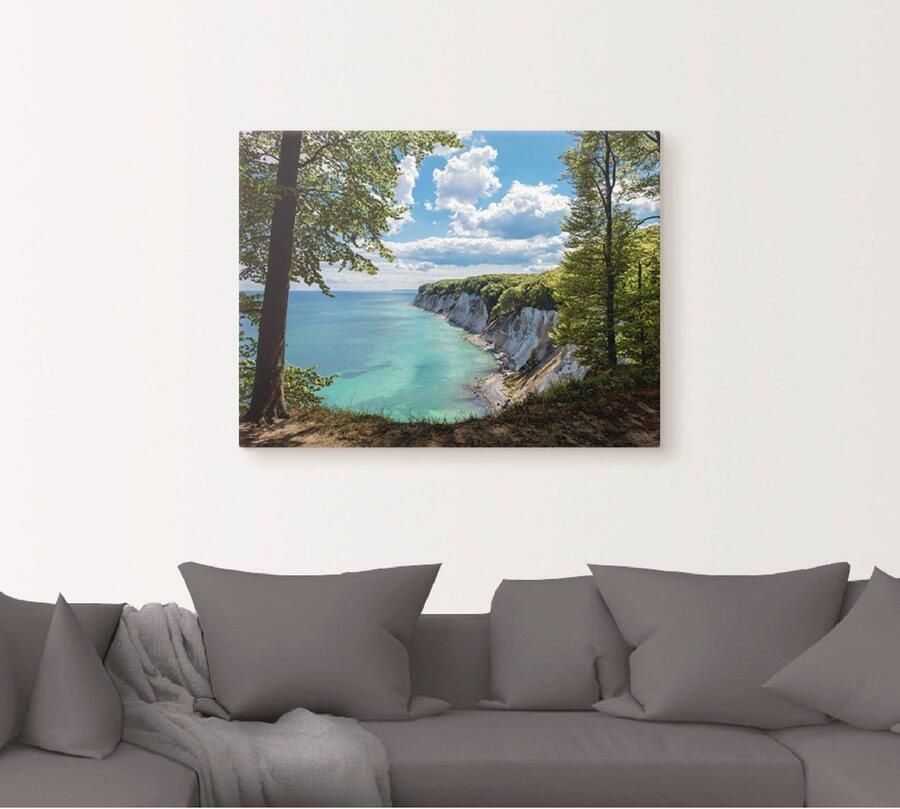 Artland Artprint op linnen Oostzeekust op het eiland Rügen. - Foto 4