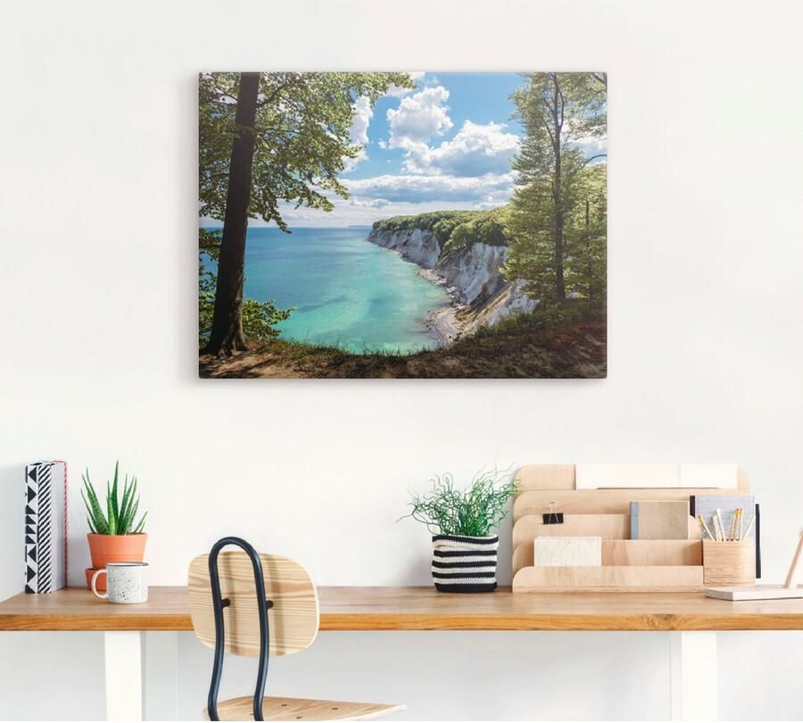 Artland Artprint op linnen Oostzeekust op het eiland Rügen. - Foto 3