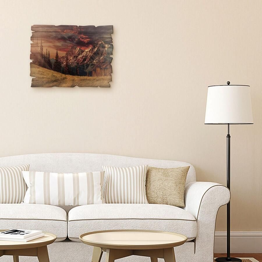 Artland Artprint op hout Alpien hoogland - Foto 2