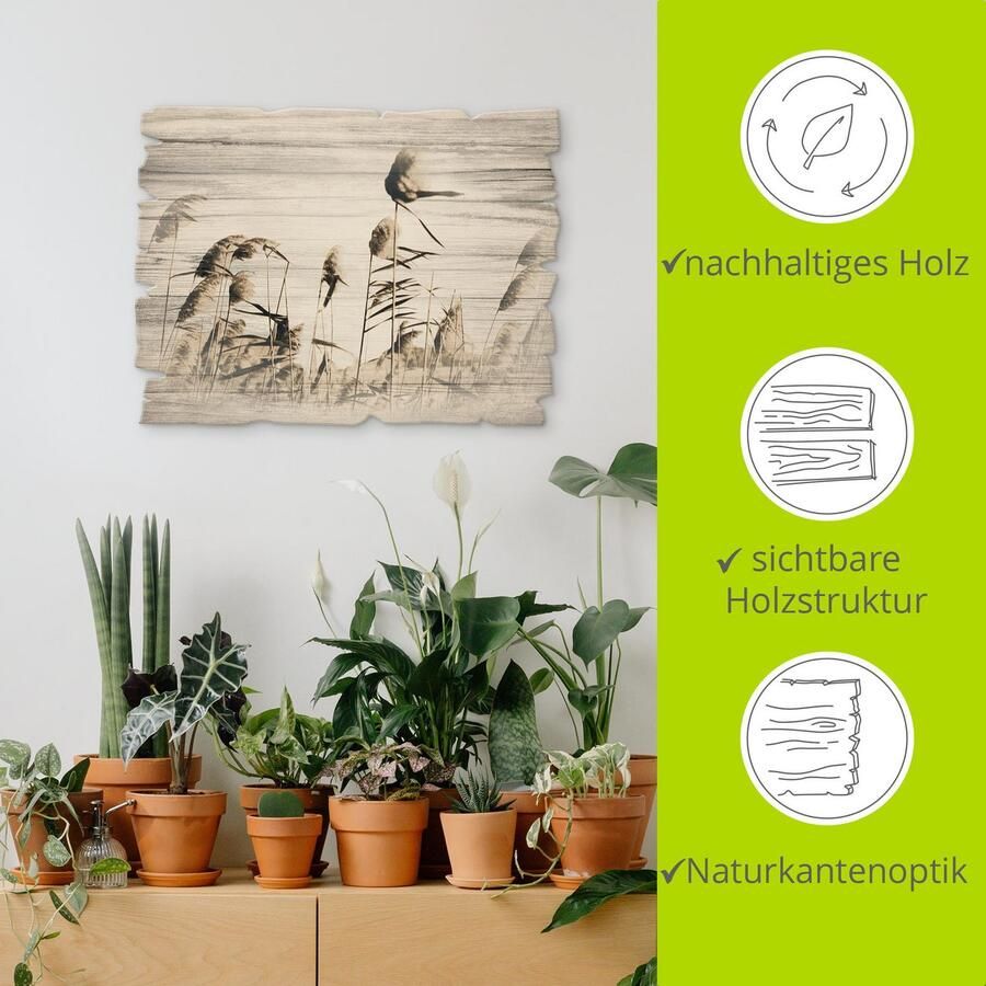 Artland Artprint op hout Grassen - Foto 4