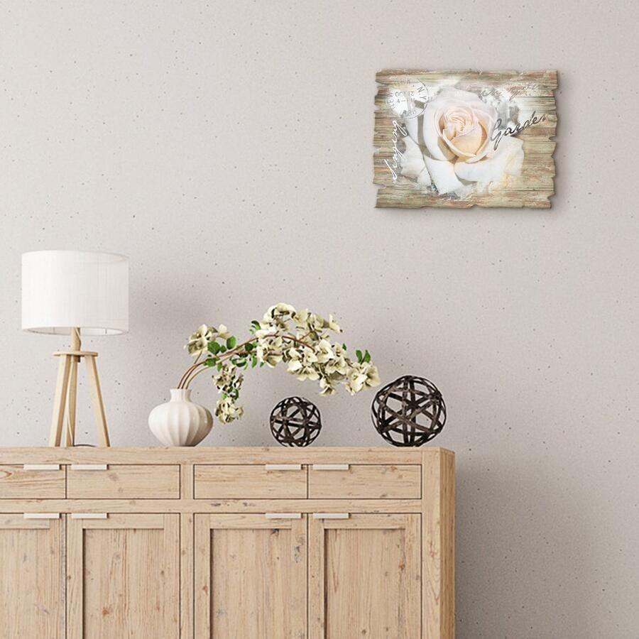 Artland Artprint op hout In letters roos - Foto 3