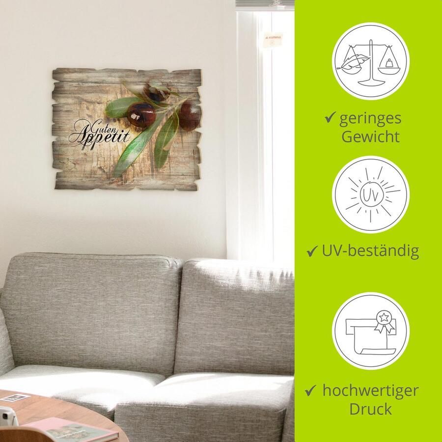 Artland Artprint op hout Olijven eet smakelijk - Foto 3