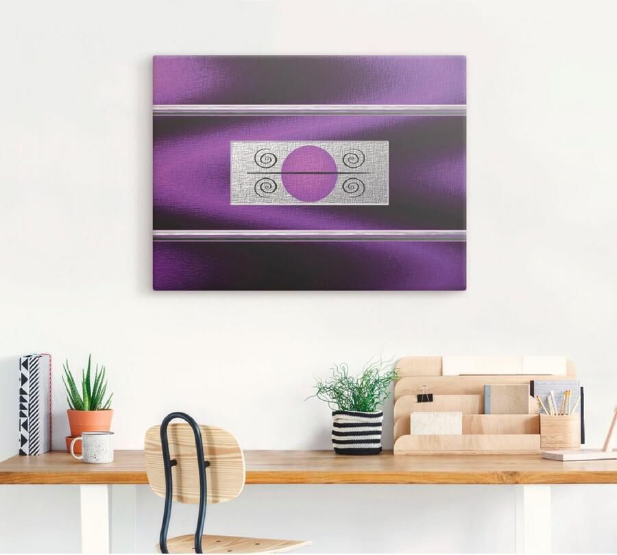 Artland Artprint op linnen Abstract I gespannen op een spieraam - Foto 4