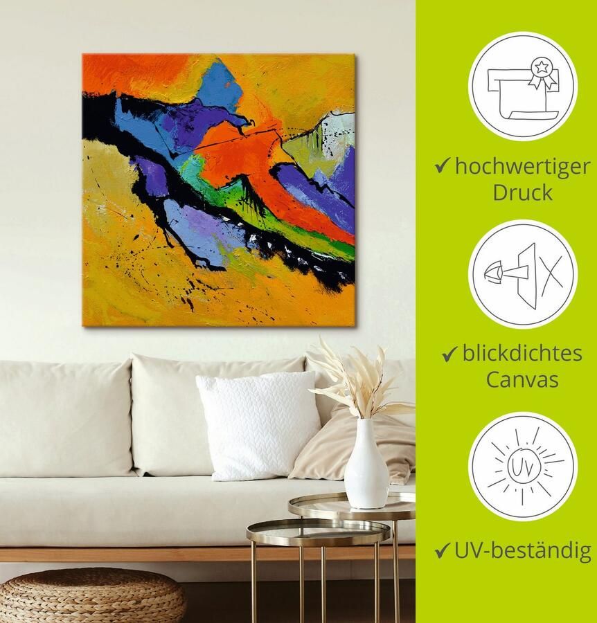 Artland Artprint op linnen Abstract XI gespannen op een spieraam - Foto 3