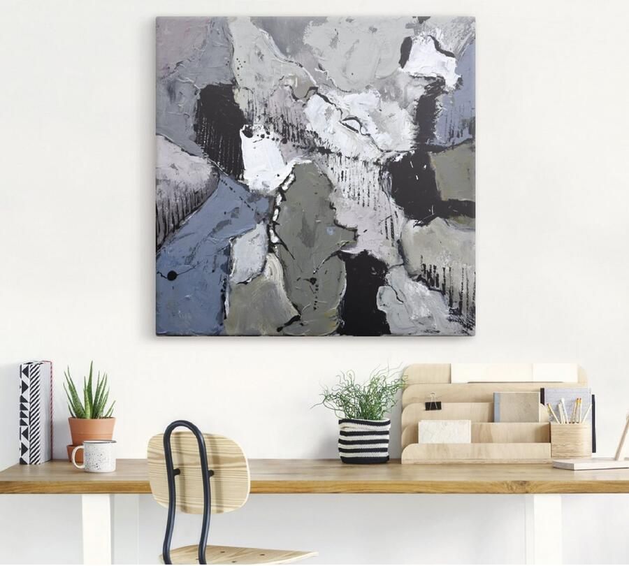 Artland Artprint op linnen Abstract XII gespannen op een spieraam - Foto 3