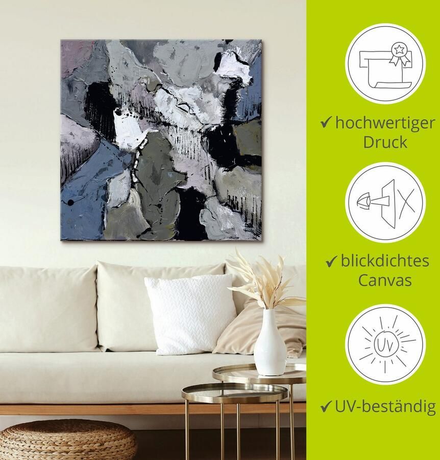 Artland Artprint op linnen Abstract XII gespannen op een spieraam - Foto 2